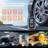 Bezdrátová mini pumpa na kolo 150 PSI Elektrická pumpa na pneumatiky pro auto, motocykl, jízdní kolo, míče a další s digitálním manometrem