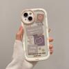 Capa protetora antichoque de coelho com urso de desenho animado para iPhone 13 Pro Max 14 12 11 Silicone macio transparente capa traseira de telefone