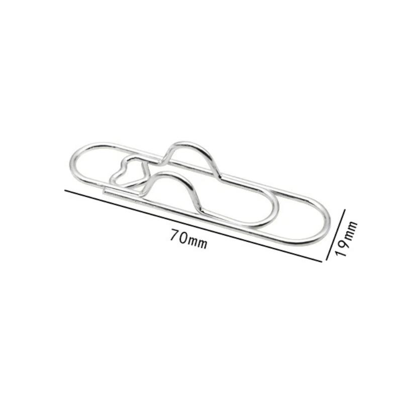 

5Pcs Multifunctional Pen Clip Pen Hanging Love Paper Clip Pen Button Notebook Pin Accessories Fixed Seat Pen Clip серебряный