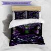 Joker Pattern Printed 3PCS Bedding Set, Soft Skin-Friendly Washable Duvet Cover & Pillowcases Set
