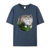 T-shirt Estiva Retro Kawaii con Stampa Divertente di Gatti per Uomo e Donna, T-shirt Traspirante Casual da Surf e Spiaggia