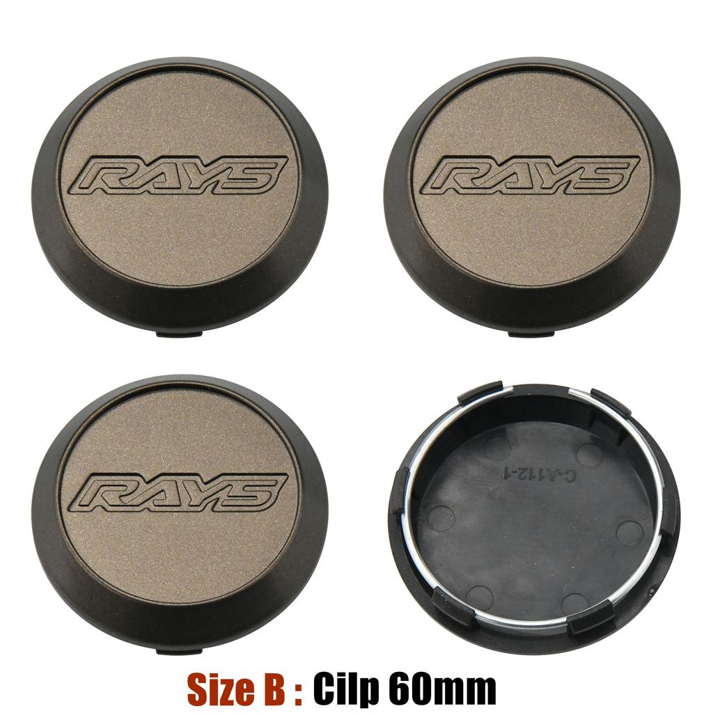 JDM Car Styling 3D RAYS Wheel Center Cap 56MM/60MM/62MM Sport Rim Cap Wheel Cover Cap hubCaps Bronze Black CE28 TE37 RE30 ZE40