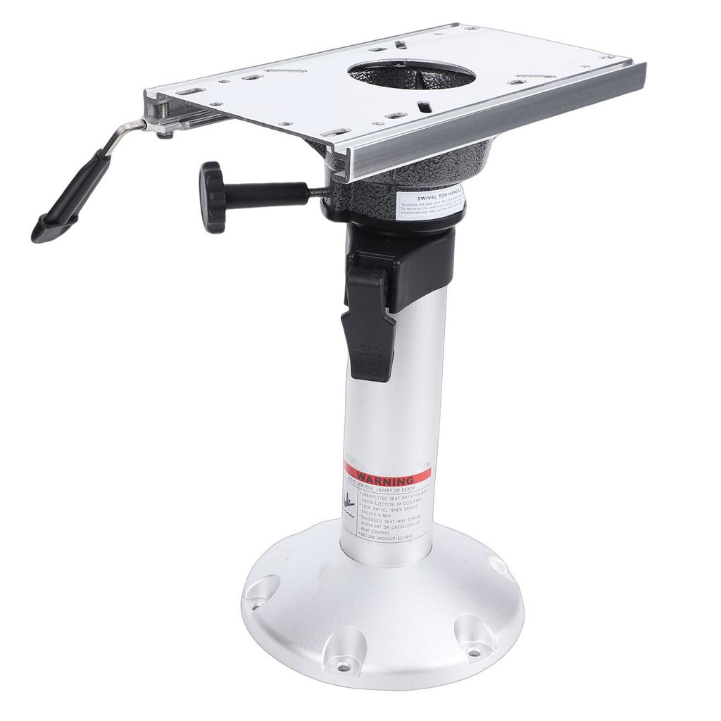 Boat Seat Pedestal with Slide Aluminium Alloy 17 24in Adjustable Height Boat Chair Base for Yacht Ship Floating Dock