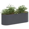 Raised Garden Bed Anthracite Grey 120 X 40 X 40 Cm