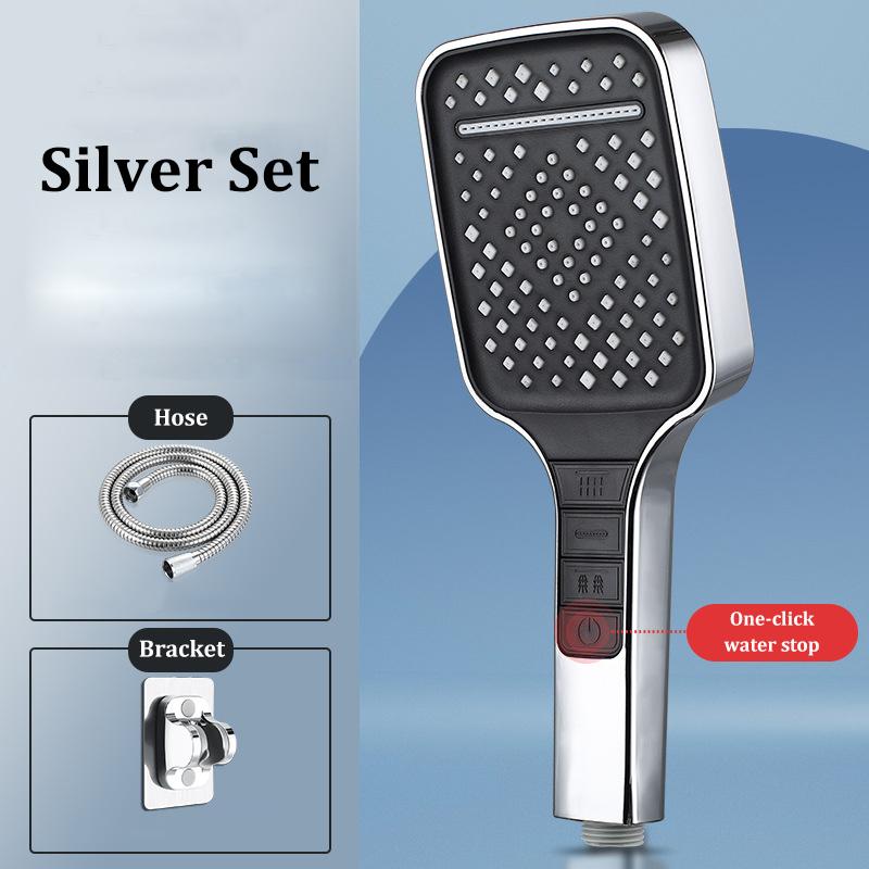 7-speed Booster Large Panel Handheld Shower Head High-quality Shower Household Filter Shower Head Set Multifunctional
