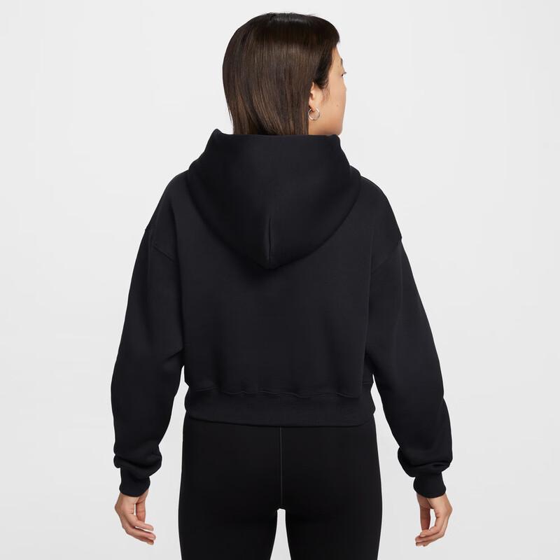 Nike Women's Phoenix Fleece Oversized Cropped Henley Hoodie