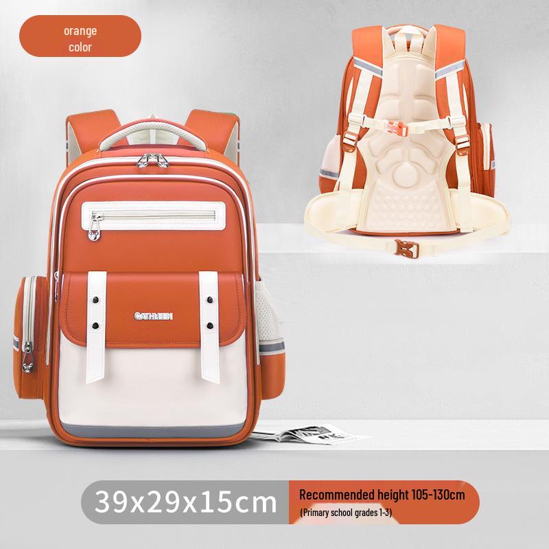 Capybara Oxford Spine-Support Backpack for Grades 1-6: Boys & Girls School Bag