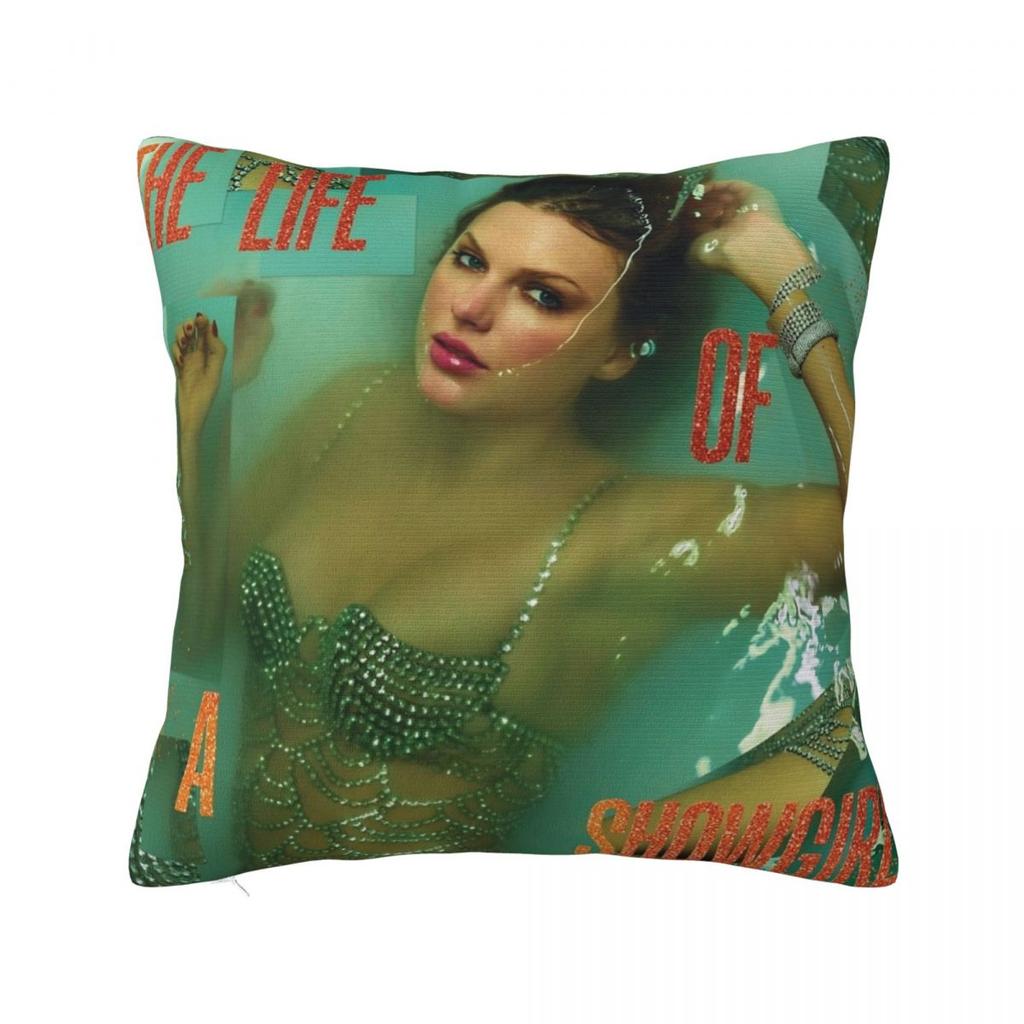 The Life Of A Showgirl TS Orange Square Pillow Cases Cushion Cover Awesome Decorative Pillowcover for Seat xcm