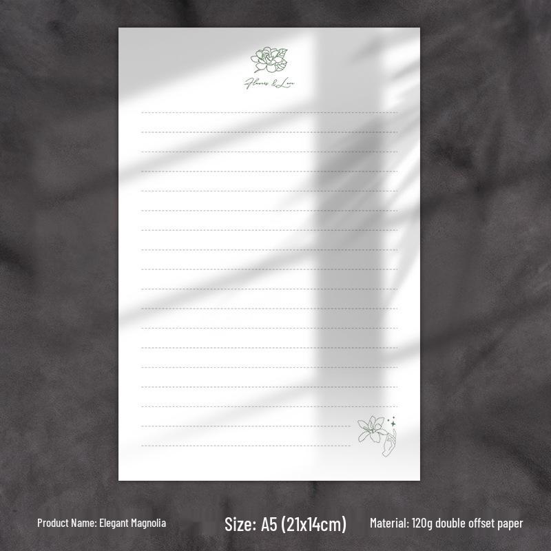 Romantic Western-Style A5 Love Letter Paper - Lined & Thickened Manuscript Sheets