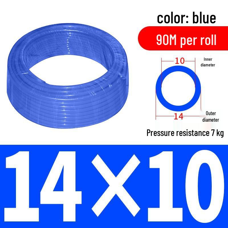 Pressure-Resistant Explosion-Proof PU Air Hose - Flexible, High-Pressure Air Pump Compressor Hose, Transparent Pneumatic, 6MM/12MM.