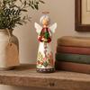Blumenwinkel Statue Vintage Blumige Figur Dekoration Handgeschnitzte Engelsstatue Dekorative Einzigartige Geschenkfigur Heimtischdekoration für Wohnzimmer