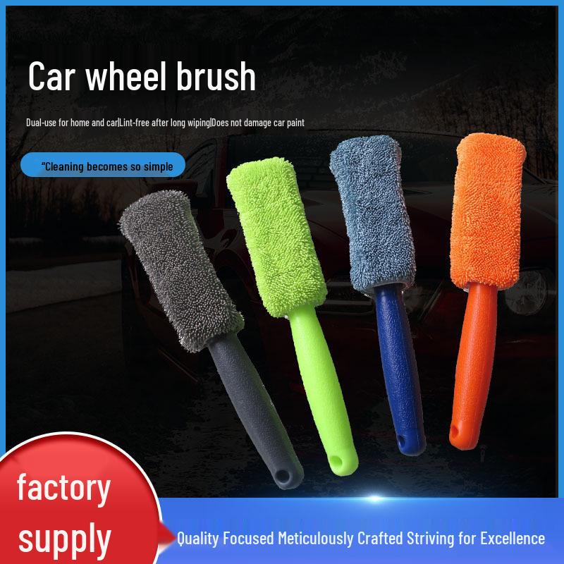 Car Wash Soft Bristle Brush - Gentle On Paint, Powerful Wheel and Tire Cleaner