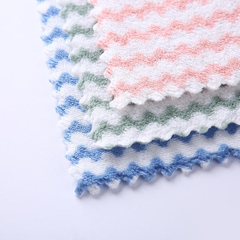 Absorbent Cotton Dishwashing Cloths: Non-Stick Oil Kitchen Towels for Cleaning Tables and Dishes.