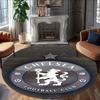 1pc C-Chelsea  Carpet, Round Rug, Comfortable, Suitable for Entryways, Living Rooms, Office, And Bedrooms, Christmas Decoration