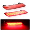 2Pcs LED Car Rear Bumper Reflector Light for Honda Civic Sedan/4DR 2013 2014 2015 Fog Warning Light Accessories