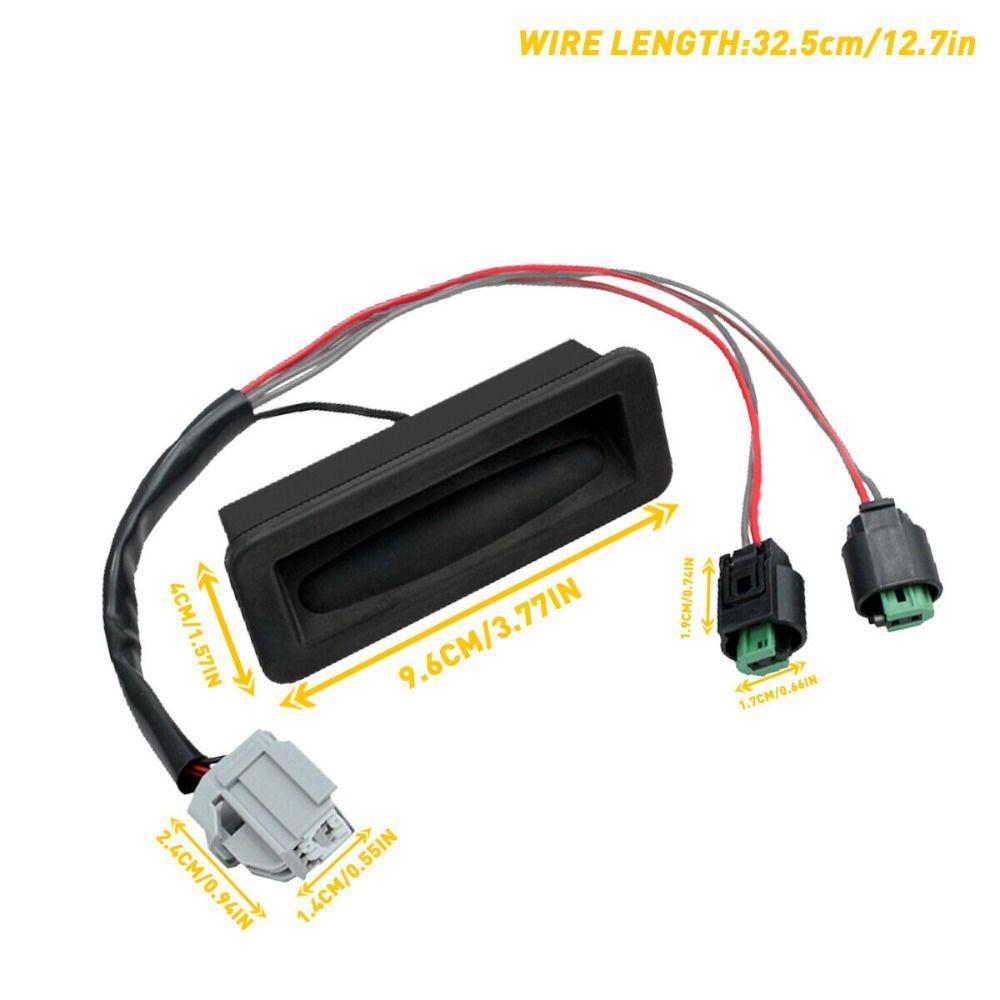 Întrerupător cu mâner de eliberare negru Încuietoare portbagajului mașinii Comutator practic pentru hayon, plastic convenabil pentru Land Rover Discovery 3 și 4