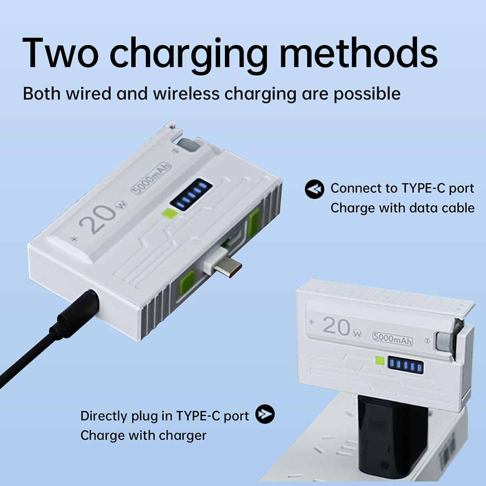 1 Stück 21700 Akkufach 20W Schnellladung Mobile Power Case Dual-Modus Unterstützung kleiner Strom kommt mit Auswerferstecker