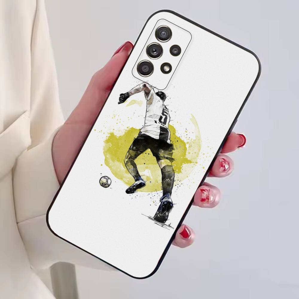 Abstract figure Soccer Support Phone Case For Samsung S25,S24,S21,S22,S23,S30,Ultra,S20,Plus,Fe,Lite,Note,10,Black Cover