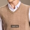 Men's 100% Cashmere V-Neck Knit Vest