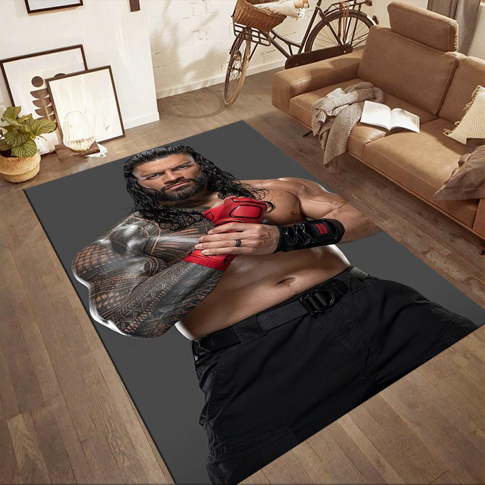 Roman Reigns2 Square Rugs Are a Great Choice for Living Rooms, Bedrooms, Home Décor, and As Gifts.