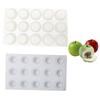 8/15-Kammer Puddingform Hitzebeständige Backform Tragbare Apfel-Silikonform Schokolade