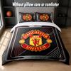 Manchester United Diseño Juego de Cama Ropa de Cama 1 Funda Nórdica + 2 Fundas de Almohada Suave Transpirable Ropa de Cama para el Hogar