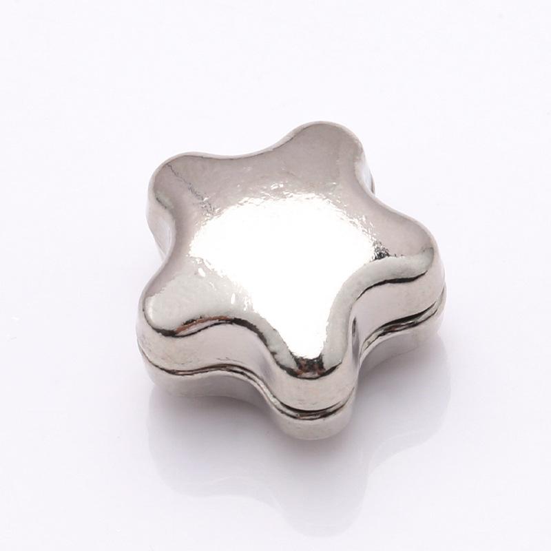 

Модный магнитный зажим для рубашки и брюк, Компактный съемный магнитный зажим - Подходит для рубашек, воротников, манжет, шарфов - Декоративные аксессуары смешанных цветов Pentagram * 03 #Silver