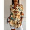 Women 3d Printed Animal Casual Long Sleeve Hawaiian Shirt