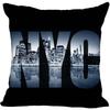 Individuelle New York City Quadratische Kissenhülle Individuelle Reißverschluss-Kissenbezughülle 45X45cm(Eine Seite)