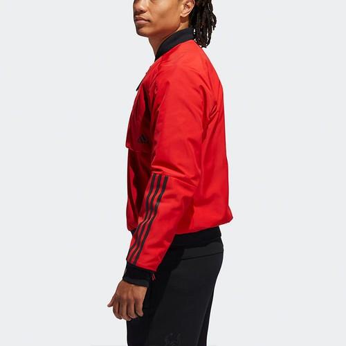 adidas Tiger Pattern Slim Fit Air Force Jacket for Men, Red