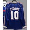 Vintage Jerseys, Soccer Uniforms, AC Ronaldo, Ronaldinho, Zidane, Long-sleeved Sportswear, National Team Uniforms