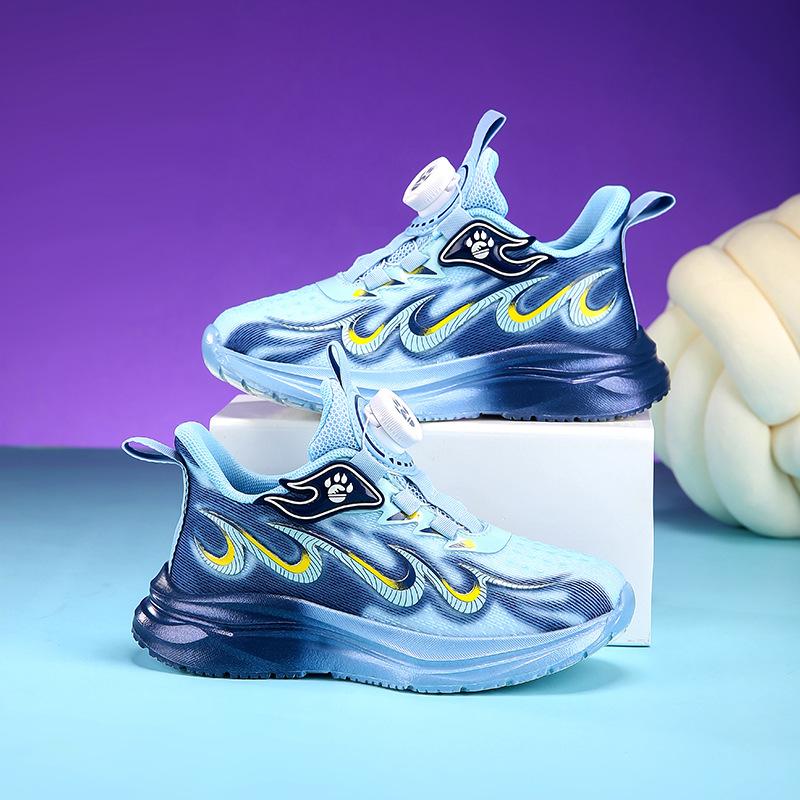 Boys' Running Shoes 2025 New Spring Breathable Children's Mesh Sports Shoes Medium and Large Girls' Shoes Casual Shoes