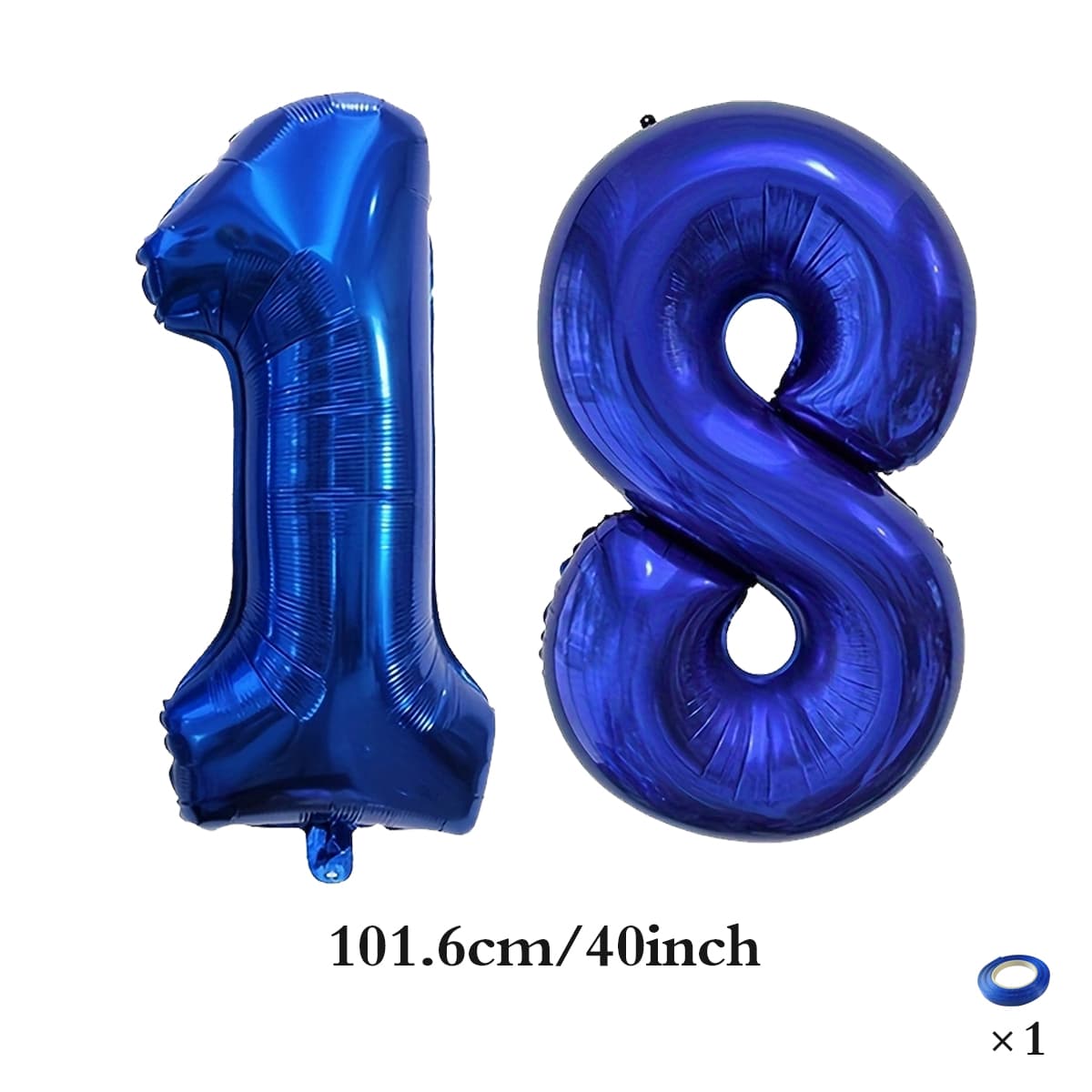 

Large 40inch deep blue digital balloon 10 20 30 40 50 60 70 80th birthday party digital decoration commemorative day decoration 40inch