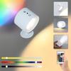 Wireless RGB Magnetic Wall Lamp: Creative LED Night Light Fixture for Bedroom Atmosphere