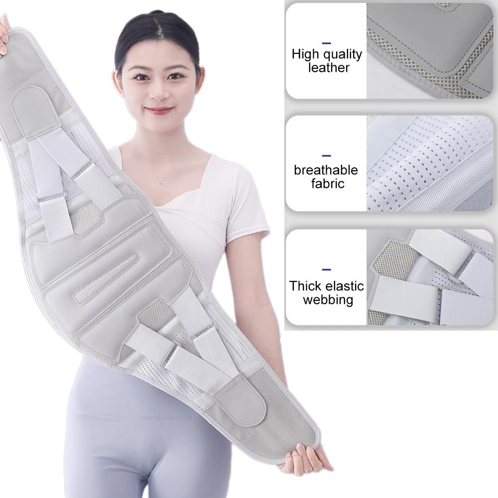 Waist Brace Adjustable Breathable Mesh Back Support For Men And Women With 3 Removable Lumbar Support Pads For Herniated Disc