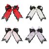 Bat Wing Hair Clip for Women Subcultures Lace Bows Clip 2000s Girl Side Hair Clip Braid Hair Barrettes for Halloween