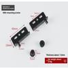 1 Set Easy Installation With No Drilling Needed Stainless Steel Glass Door Hinges Suitable For 5~6Mm Glass Pack Of 2