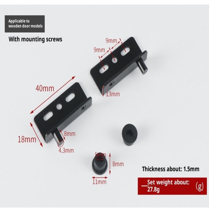 1 Set Easy Installation With No Drilling Needed Stainless Steel Glass Door Hinges Suitable For 5~6Mm Glass Pack Of 2