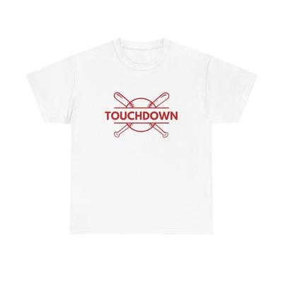Funny Touchdown Baseball Tee Sports Fan T- Shirt Football Silly Girlfriend Gift