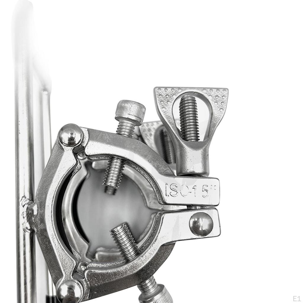 Boat Fishing Rod Holder Clamp Stainless Steel On Rail Mount Replace Durable