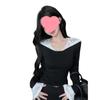 Spicy Girl Lace Patchwork Hooded T-shirt - Slim Fit Long Sleeve Top for Spring and Autumn