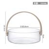Shangqi Portable Glass Fruit & Salad Serving Bowl with Handle