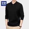 Luo Meng Men's German Velvet Fleece Lined V-Neck Pullover BYD981