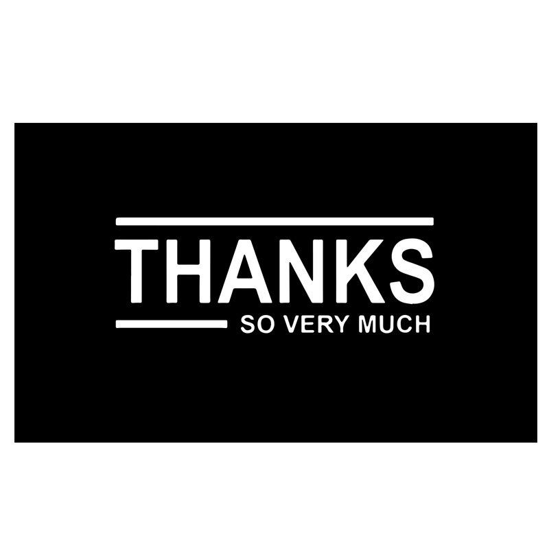 Confezione da 50 Cartoline Regalo di Ringraziamento - Cartoline di Auguri Bianche Autoadesive