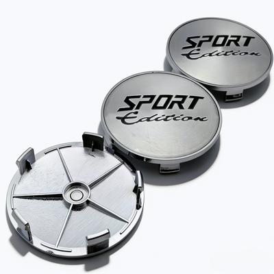 4pcs Sport Edition Logo Emblem Car Wheel Center Caps O.D 68MM 63MM Wheels Hub Cap Rim Hubcaps Dust Cover Replace Car Accessories