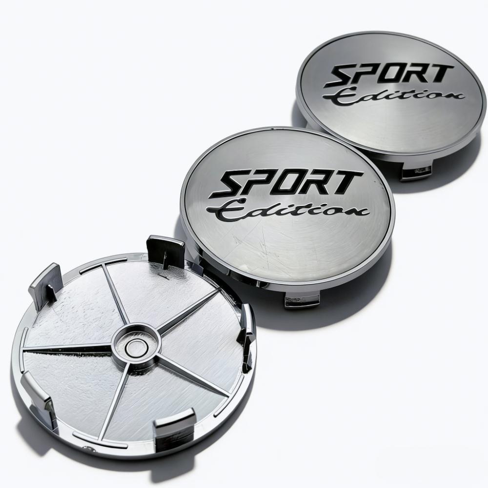 4pcs Sport Edition Logo Emblem Car Wheel Center Caps O.D 68MM 63MM Wheels Hub Cap Rim Hubcaps Dust Cover Replace Car Accessories