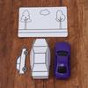 Magic Trick Toy Drawing Car Illusion Street Performance Prop for Beginners Transform Drawings Into 3D Toy Cars Easy To Master Magic Props Kit