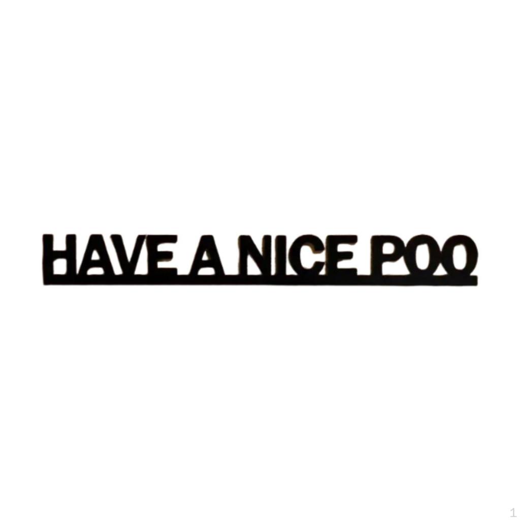 Funny Bathroom Door Sign with Humorous Quotes Decorative Hanging Ornament Restroom Wall Arts