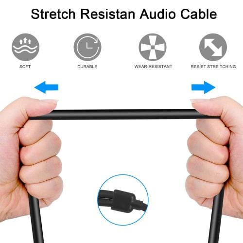 XB-9211-1.5B: Two XLR Canon Female To 3.5mm Stereo Mini Plug Unbalanced Line Cable, Noise-Resistant (1.5m)