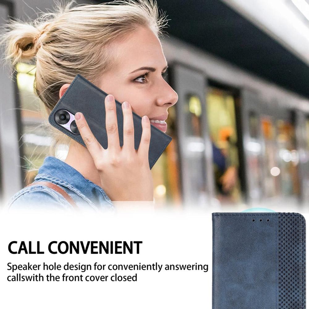 Flip Cases for Oukitel C61/C61 Pro PU Leather Full-Body Protection Shockproof Durable Retro Cover